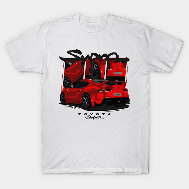 Toyota GR Supra, Supra MK5, JDM Car T-Shirt by T-JD